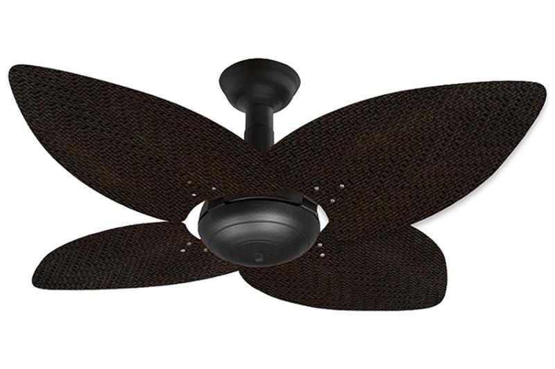 Imagem de Ventilador de Teto Office Jet Aspen Venti-Delta Preto Rattan Marrom 220V