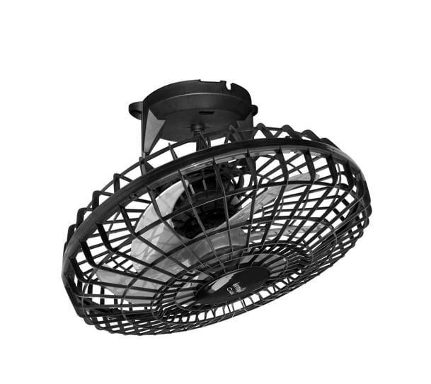 Imagem de Ventilador De Teto Orbital Wind Turbo 50cm Loren Sid 360 Preto Bivolt