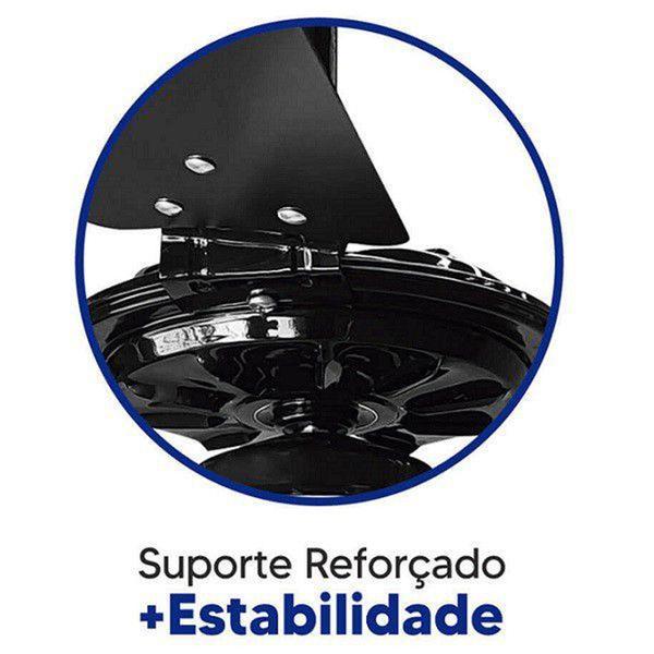 Imagem de Ventilador de Teto Rico 150w e 180w Preto Pás Pretas Ventex