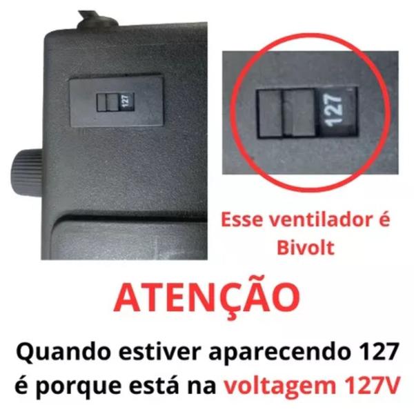 Imagem de Ventilador de Teto rotativo 360 linha Premium 60cm grade de aço Bivolt - Ventidelta