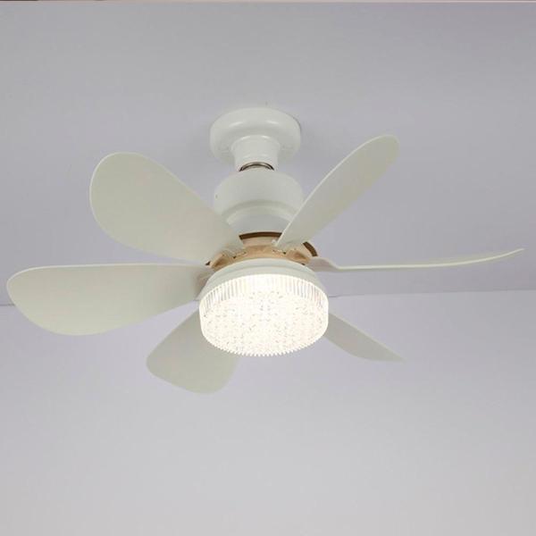 Ventilador de Teto Silencioso Moderna com 6 Pás Controle e Lâmpada - GUIRO Imagem de Ventilador de Teto Silencioso Moderna com 6 Pás Controle e Lâmpada