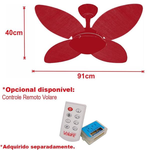 Imagem de Ventilador De Teto Silencioso Potente Mini 4 Pás Ventax 127V