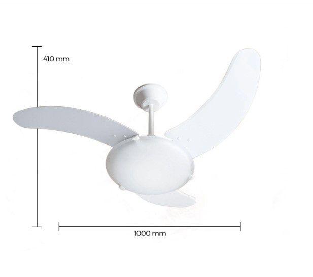 Imagem de Ventilador de Teto Tron Aura Com 3 Pás Branco 127V