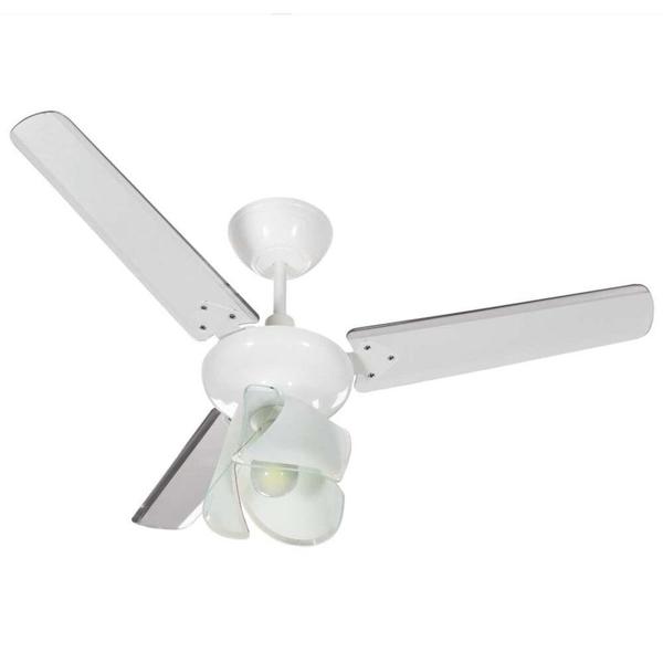 Imagem de Ventilador de Teto Tron Lestia Branco com Pás Transparentes 130W 127V