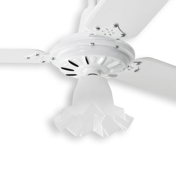 Imagem de Ventilador de Teto Tulipa Branco Loren Sid com Controle Remoto