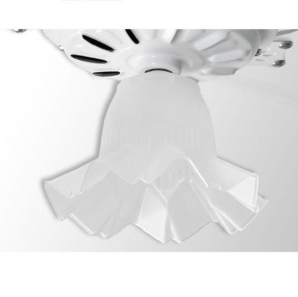 Imagem de Ventilador de Teto Tulipa Branco Loren Sid com Controle Remoto