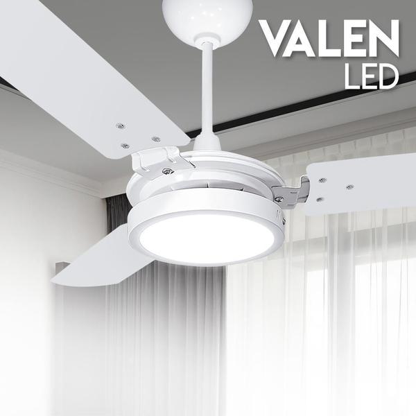 Imagem de Ventilador De Teto Valen Led Branco 127V Com Controle Ventex