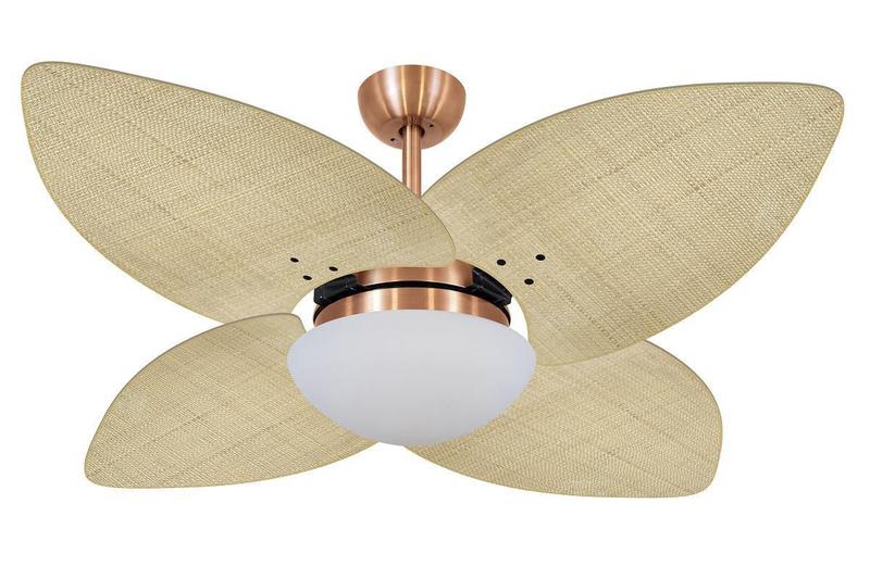 Imagem de Ventilador De Teto Vd42 Dunamis Cobre 4P Rattan Natural 110V