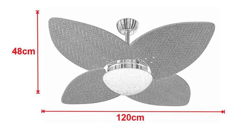 Imagem de Ventilador De Teto Vd42 Dunamis Cobre Rádica Imbuia 110V