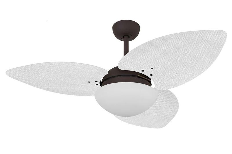 Imagem de Ventilador De Teto Vd42 Dunamis Marrom 3P Rattan Branco 220V