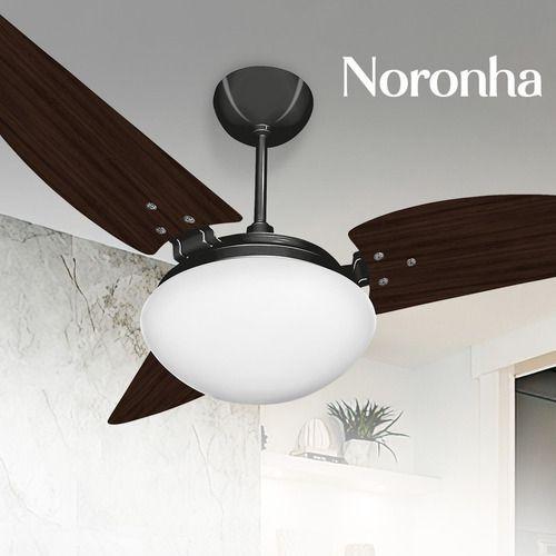 Imagem de Ventilador de Teto Ventex Noronha com Luminaria de Vidro P/ Duas Lampadas