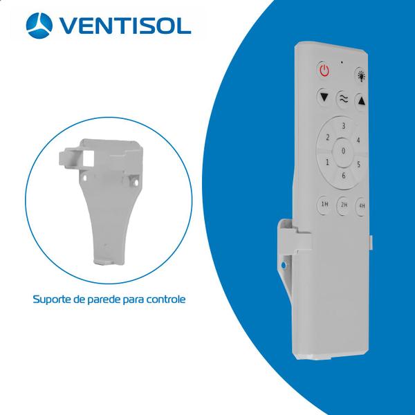 Imagem de Ventilador de Teto Ventisol Aires inverter 3 Pás 105CM Bivolt Branco Silencioso