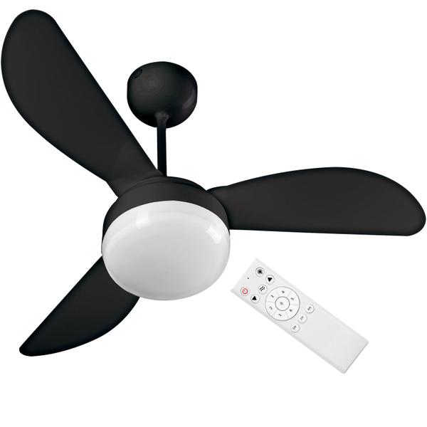 Ventilador de Teto Ventisol FĂȘnix Black Inverter Controle Remoto, 6 Velocidades - Bivolt Ventilador de Teto Ventisol FĂȘnix Black Inverter Controle Remoto, 6 Velocidades - Bivolt
