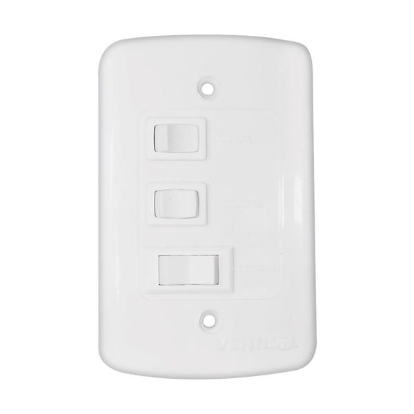 Imagem de Ventilador de Teto Ventisol Fênix Branco / Silver 3 Pás, Cv3, 02 Lâmpadas Led Inclusas