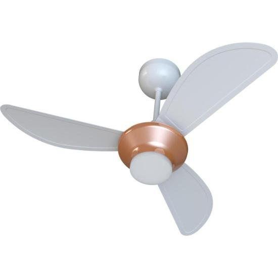 Imagem de Ventilador de Teto Ventisol Mistral 3 Pás Branco/Bronze Bivolt