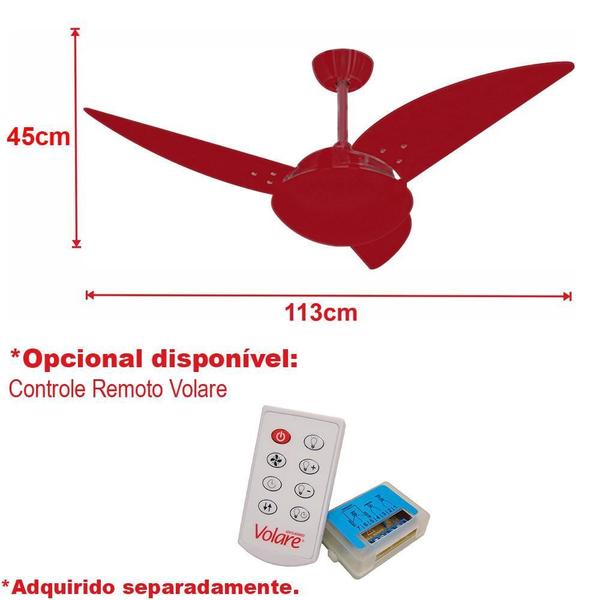 Imagem de Ventilador De Teto Volare Bronze Class Preto 3 Pás 110V