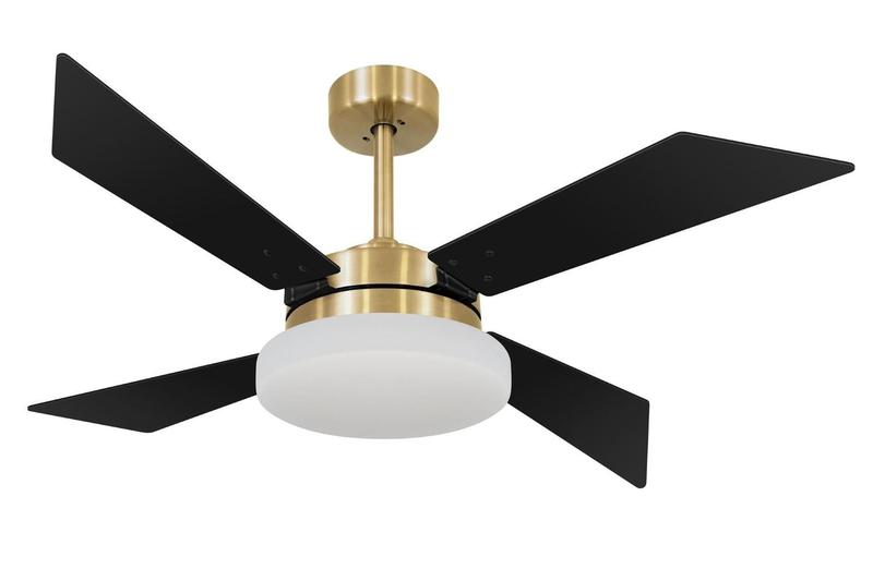 Imagem de Ventilador de Teto Volare Dourado VD50 Tech Preto Luxo 127V