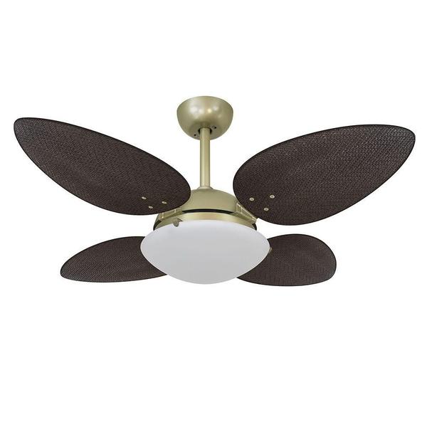 Imagem de Ventilador De Teto Volare Gold Palmae 4 Pás Tabaco 110V