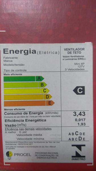 Imagem de Ventilador De Teto Volare Vd300 Mini Fly Titânio 4 Pás