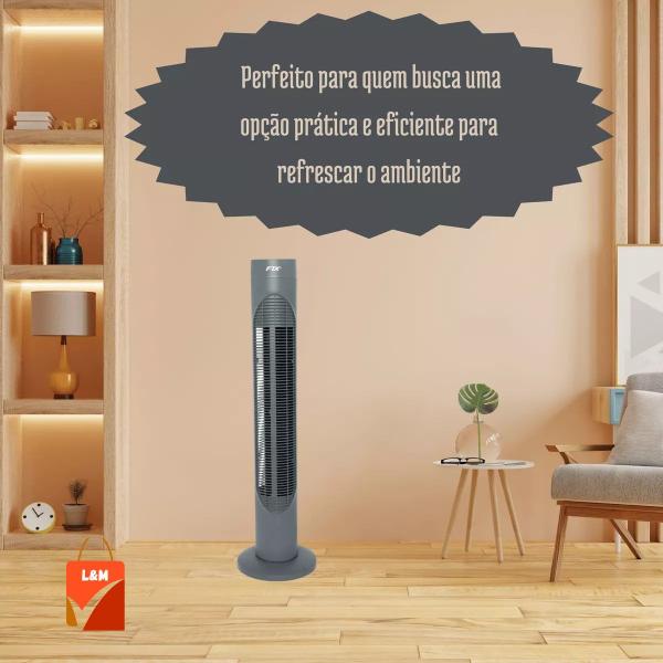 Imagem de Ventilador de Torre 3 Níveis Turbo Silencioso Design Moderno