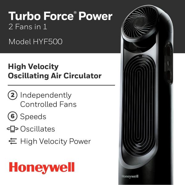 Imagem de Ventilador de torre Honeywell TurboForce HYF500 6 Velocidades - Preto