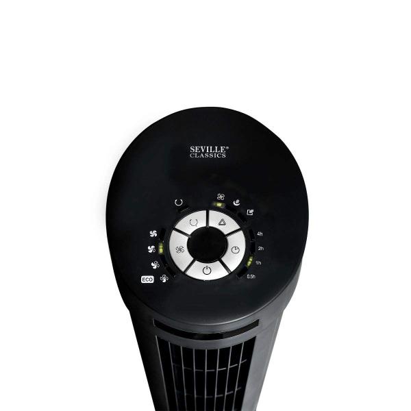 Imagem de Ventilador de torre Seville Classics UltraSlimLine 40 de 4 velocidades preto