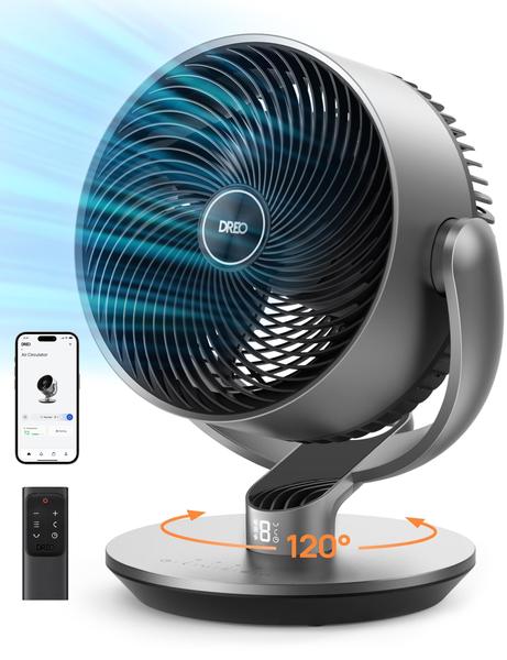 Imagem de Ventilador Dreo DR-HAF004S 40 cm 25dB 6 modos 9 velocidades prata