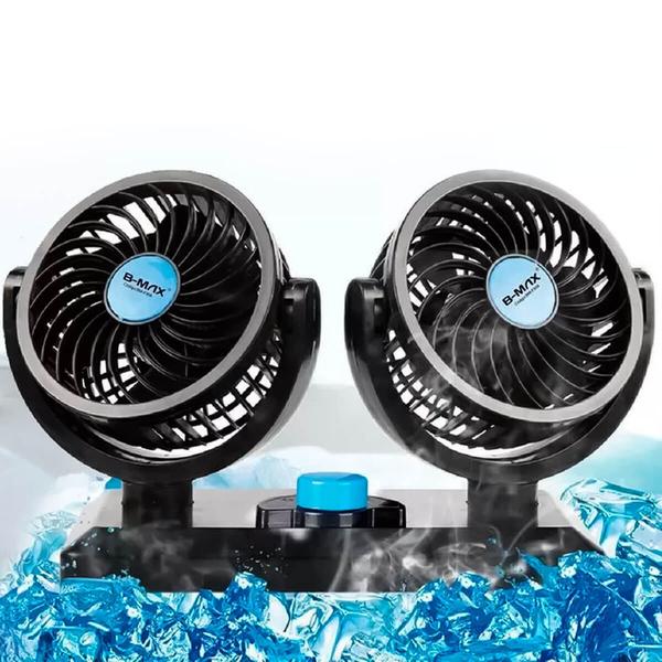 Imagem de Ventilador Duplo Portátil Automotivo 12v B-MAX Modelo BM-F908