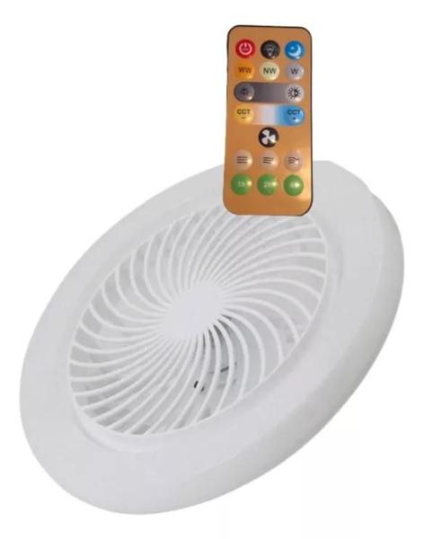 Imagem de Ventilador E Lâmpada Controle Remoto 48watts Bivolt 