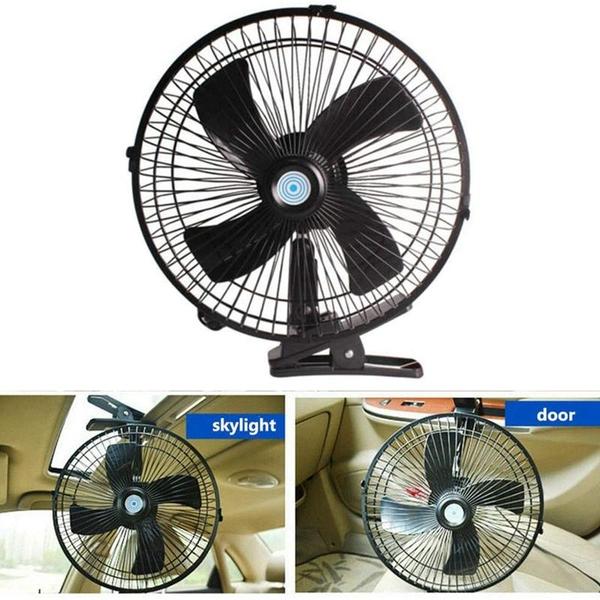 Imagem de Ventilador elétrico de carro Wokex de 10 polegadas 12V com velocidade ajustável