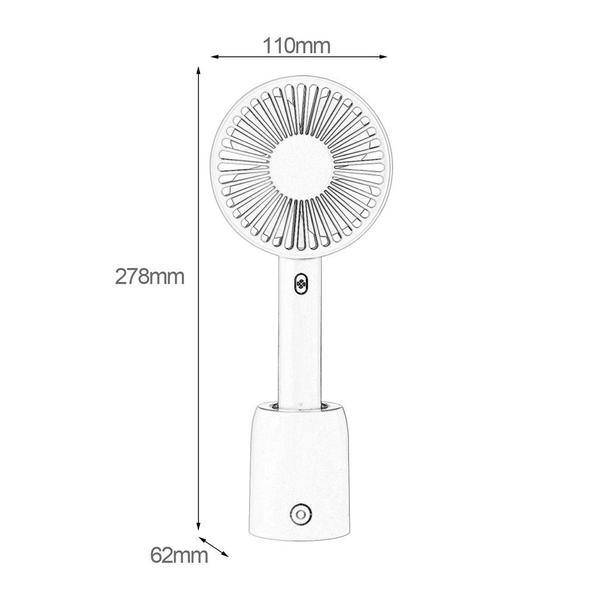 Imagem de Ventilador elétrico portátil recarregável Mini Office Rotating Air