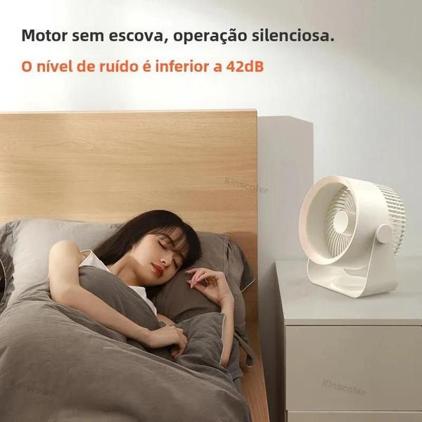 Imagem de Ventilador Elétrico Portátil Sem Fio - Silencioso e Multifuncional - Para Teto e Parede