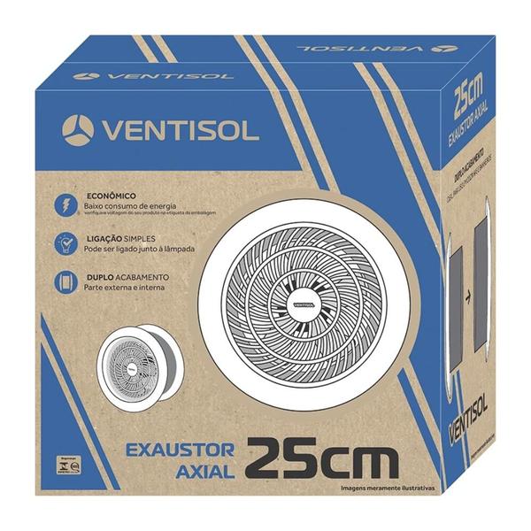 Imagem de Ventilador Exaustor 25cm 127v Cozinha Banheiro Ventisol