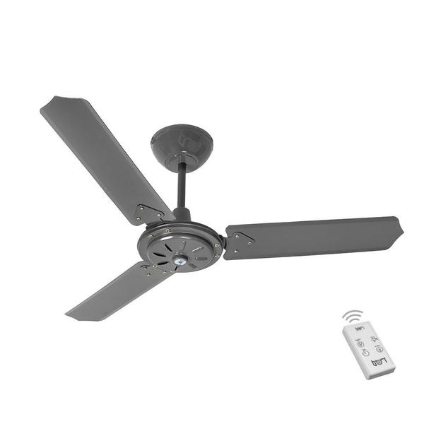 Imagem de Ventilador Leblon Grafite 110V 3 Pás e Controle Remoto