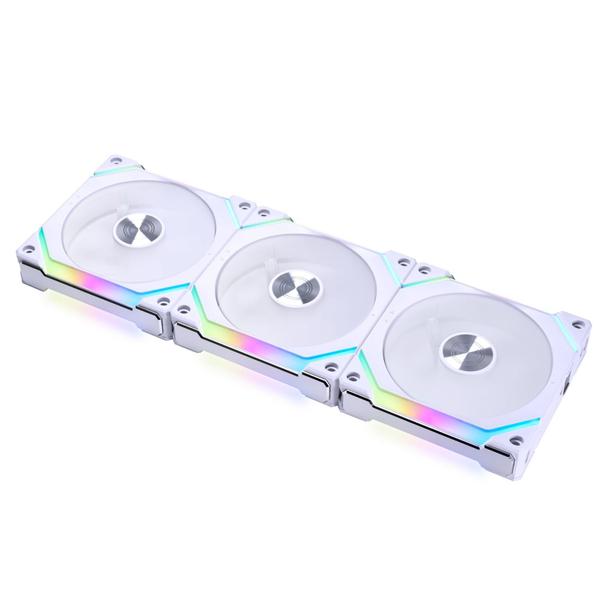 Imagem de Ventilador Lian Li UNI SL120 V2 RGB branco com controlador - triplo