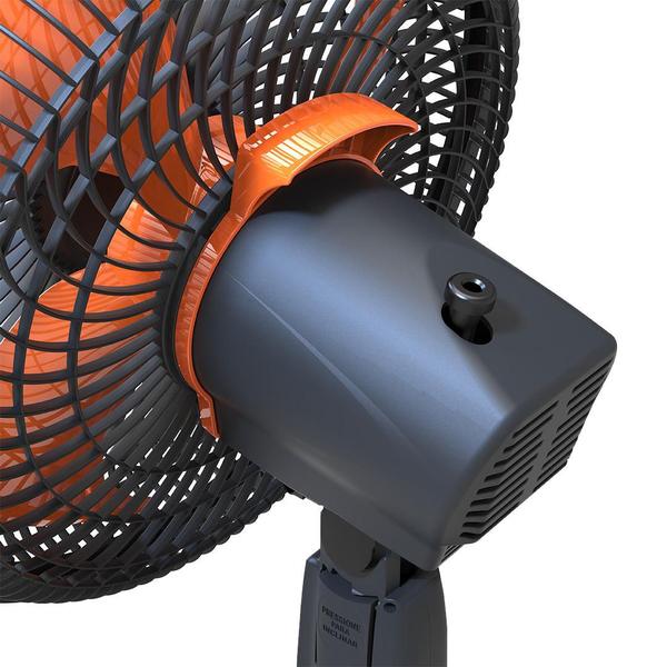 Imagem de Ventilador Mallory De Mesa Elegance 30cm - Preto Laranja