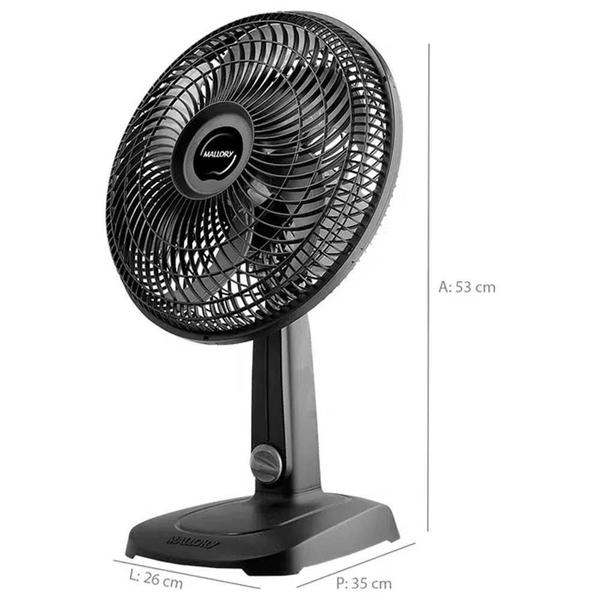 Imagem de Ventilador Mallory Turbo Compact 42W B94401862 220V - Preto