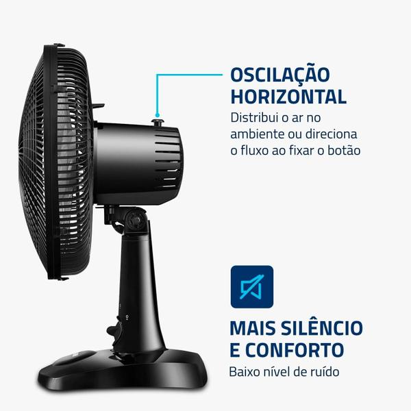 Imagem de Ventilador Mesa 30cm Mondial Preto 220v VSP-30-B