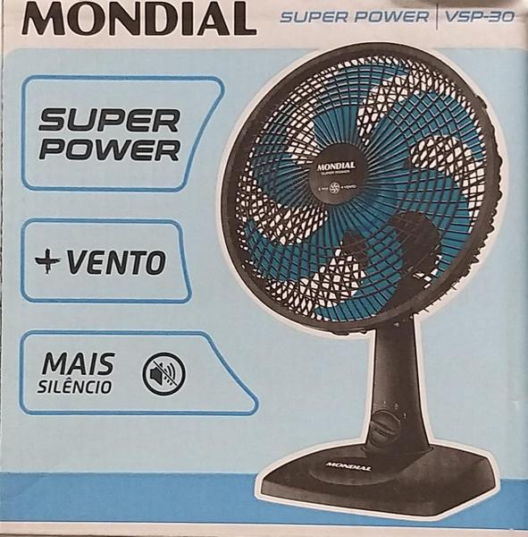 Imagem de Ventilador Mesa Mondial Super Power Vsp-30 30Cm 3 Veloc 127V