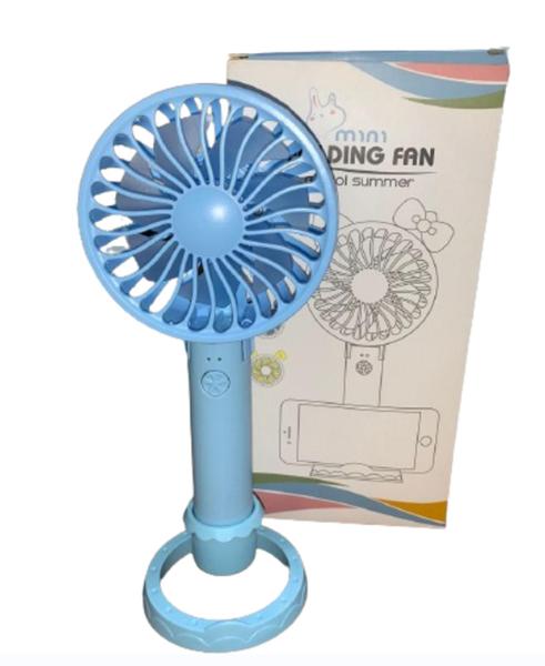 Imagem de Ventilador Mini Fan Portátil Dobrável Com Suporte Celular