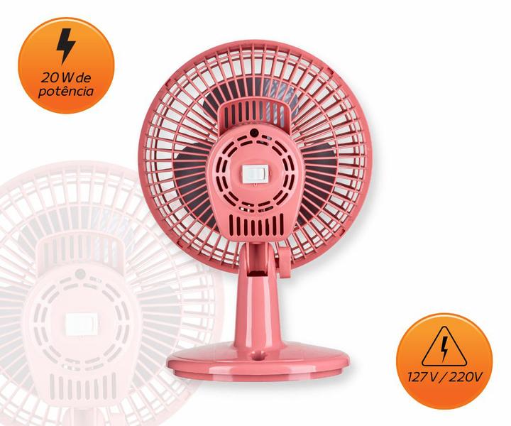 Imagem de Ventilador Mini Turbo 20W 20cm Duas Velocidades Ventimais