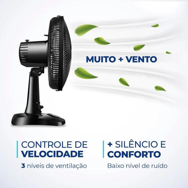 Imagem de Ventilador Mondial 30cm Super Power Vsp-30-B 60W 3 Velocidades