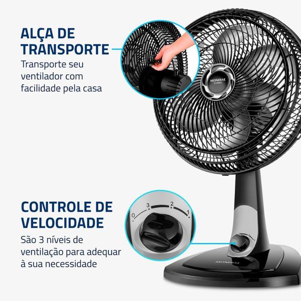 Imagem de Ventilador Mondial VT-30NB 30cm