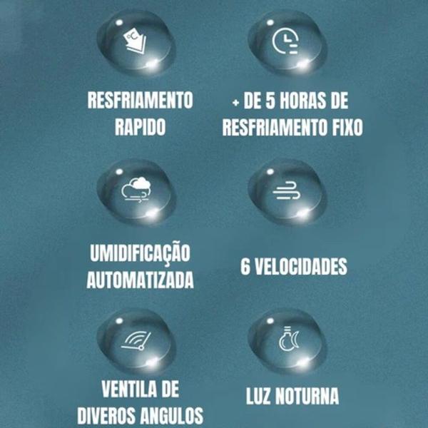 Imagem de Ventilador multifuncional com 6 velocidades e 6 luzes!