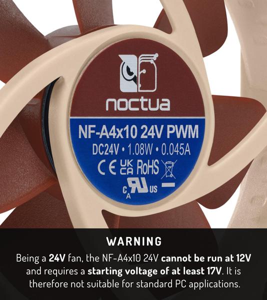 Imagem de Ventilador Noctua NF-A4x10 24V PWM 40mm para impressoras 3D