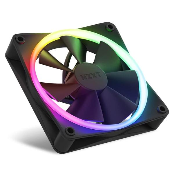 Imagem de Ventilador NZXT F120 RGB RF-R12TF-B1 Whisper Quiet Triple 120 mm