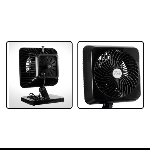 Imagem de Ventilador Oscilante Mesa Delta Turbi 127V Preto