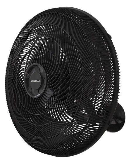 Imagem de Ventilador Oscilante Parede 50Cm New PR Grade de Plástico 127V Ventisol 14063