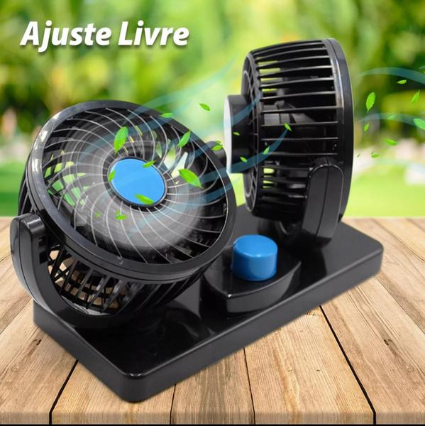 Imagem de Ventilador Para Carro e Caminhão com Ajuste 12v