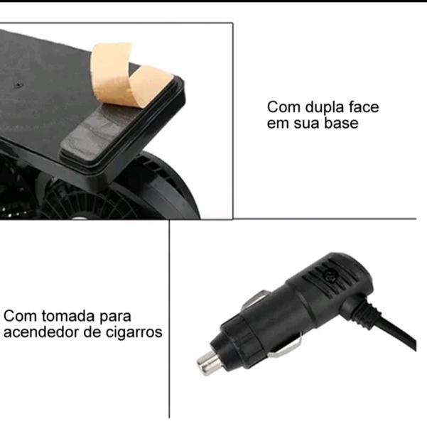 Imagem de Ventilador Para Carro e Caminhão com Ajuste 12v